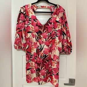 FLORAL MID BACKLESS DRESS by Imperial Botique Size L